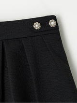 Rose Flared Skirt (Black)