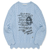 COLLECTION PRINTED SCALLOP KNIT [SKY]