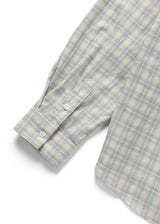 Peeky check shirt_skyblue