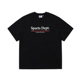 Sports Dept Line Logo T-shirt - Black