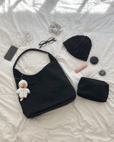 Lean Suede Shoulder Bag (pouch set)