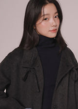 ハイネックニットトップ (Navy)