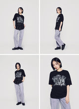 [24SS]  レイヤオールドスクールプリンティングショートスリーブTシャツ（イエロー）