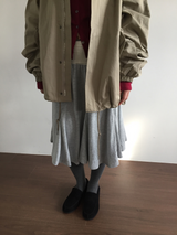 Rosé banding cutout skirt (3color)