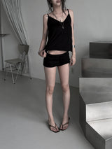soft v-neck flow cami top (3color)