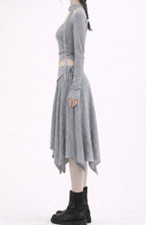 Mying lace scarf T-shirt