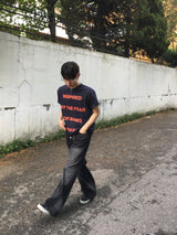 ザフィアー レタリングショートスリーブTシャツ 4C