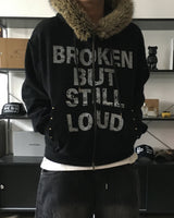 HX Broken Raccoon Hooded Zip-Up (3C)