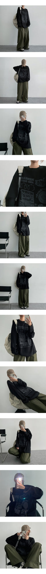 [3 Tier Length] [S-3XL] Wendside Slit Banded Wide Pants (4 colors) Hem String!