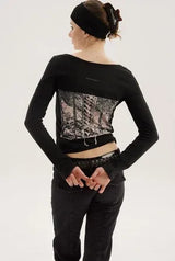 Silhouette tee - black