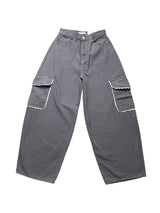 レースポケットコットンワイドパンツ [3color] D-1461
