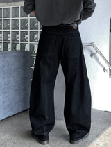 Meir Premium Adult Three-Needle Curved Wide Denim Pants