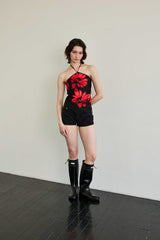  FLUTTER HALTERNECK / RED