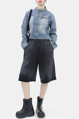 (Unisex) レッピーペインティングバミューダパンツ