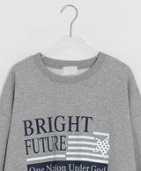 [unisex] リマンヌプリントオーバースウェットシャツ