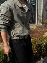 Adult balloon wide denim pants