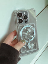 Milky Way Silver Star Resin Macafe Card Wallet