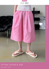 Rok Linen Pintuck Bermuda Pants