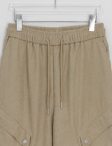 Kitpana Banding Cargo Brushed Corduroy Pants