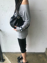 eyelet balloon bag(black)