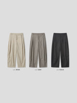 マザーオブパールバルーンワイドスラックス 3COLOR