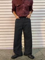 Herringbone Loose regular pants