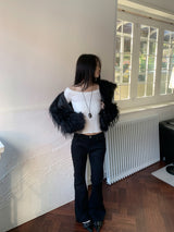 Winter Halo Long Hair Collar Fur Jacket