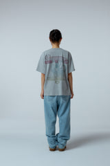 ストリートリーグ グラデーションアートワーク ロゴ オーバークロップフィット Tシャツ (メランジ)
