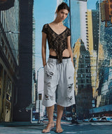 DAMAGE BERMUDA PANTS