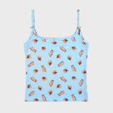 KITTEN CHECK SLEEVELESS