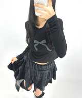 (SUPER CUTE/BUILT-IN SHORTS/ELASTIC WAIST♥) 2 COLORS ベルベットカンカンフレアストレッチミニスカート