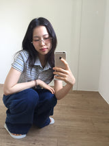 Regular Stripe Polo-Tee (3color)