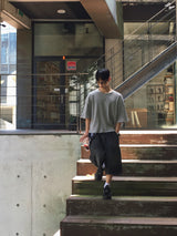 アビン クロップ ワッフル 半袖Tシャツ 4C