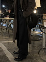 Ever Soft Wool Side Banding Wide Slacks