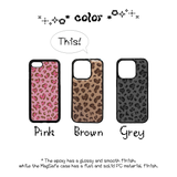 kitsch leopard phone case(brown/magsafe)