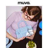 muva. アイスクリームカラー チャーム付き ミニショルダーバッグ