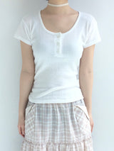 Round U button slim top