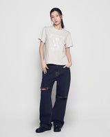 26SS WOMAN フットボールACベアピグメント半袖Tシャツ
