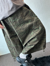 Open Pocket Cargo Military Two-Style Rope Bermuda Shorts 2color