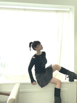 ハートロックカットアウトTシャツ