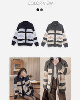 Nordic wool cardigan
