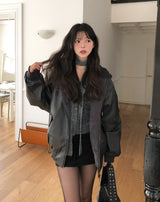 Lulu V-neck wool hair cardigan scarf set