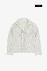 Leclair tie marine shirt