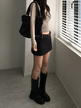 Vine Low-rise Mini Skirt (4 colors)
