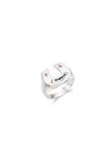 Sparkle Horeseshoe Ring (M) - PK