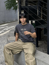 アーミーピグメントダイング半袖Tシャツ