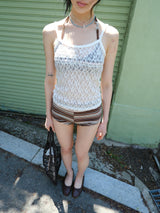 mint beads necklace