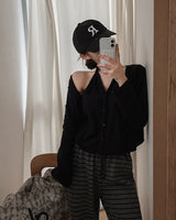 Delron Halter Layered Cardigan