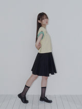 BUTTON DOUBLE SLEEVE T (YELLOW)
