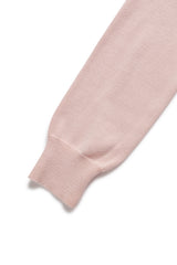 Slim round cardigan_pink